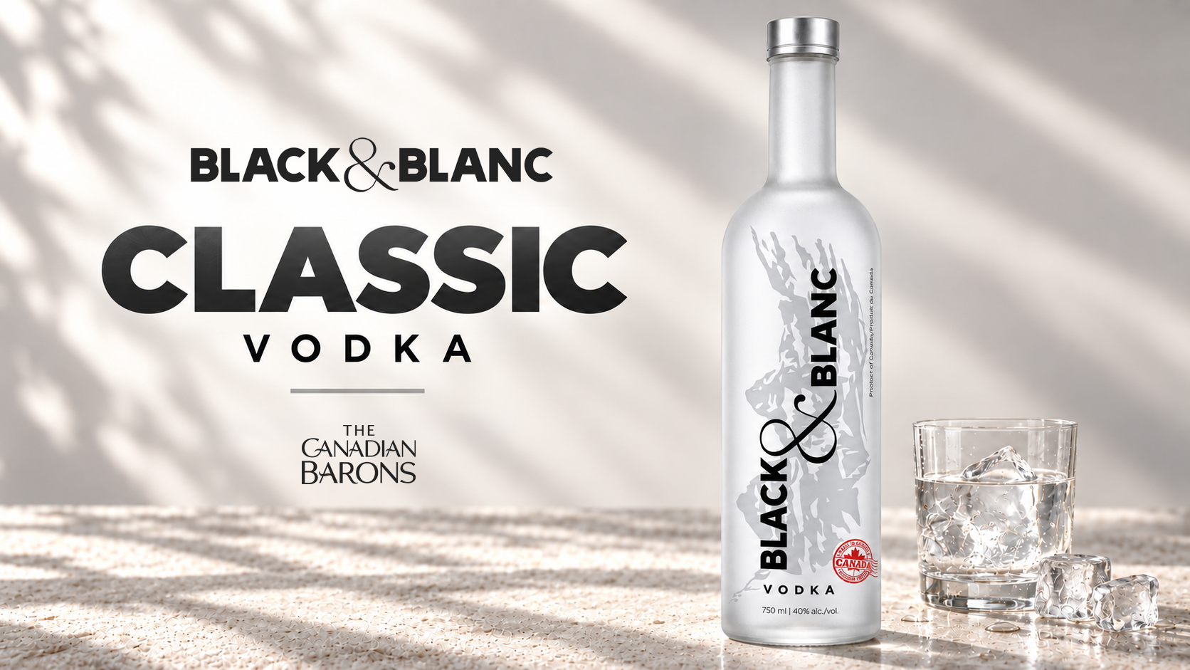 Black & Blanc Classic Vodka bottle