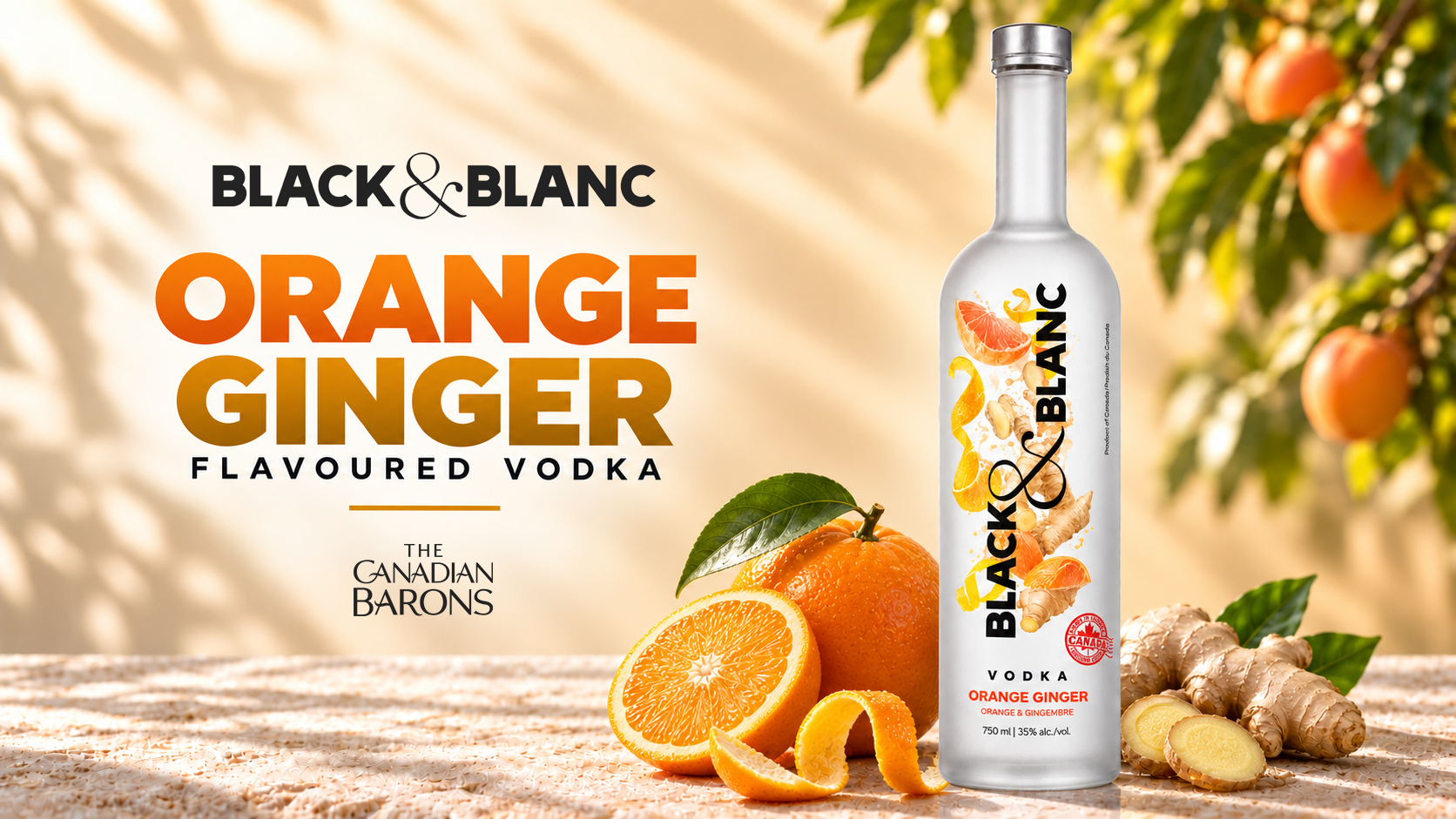 Black & Blanc Orange Ginger bottle